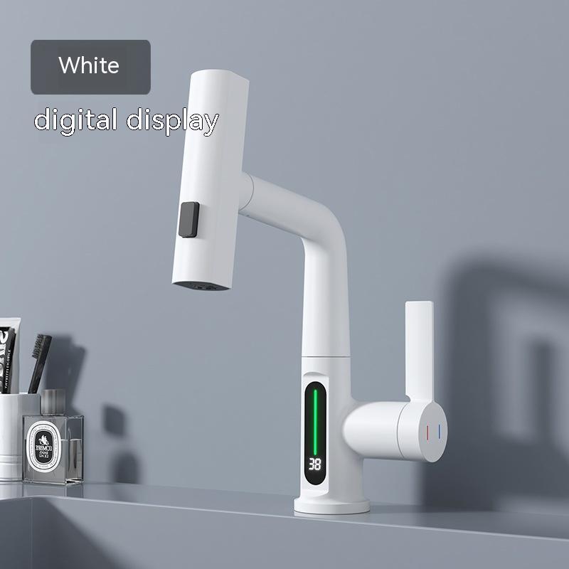 Smart Digital Display Pull-out Faucet with 360° Rotation