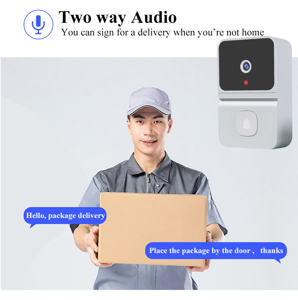 Z30 Smart HD Visual Doorbell with Video Intercom & Night Vision for Enhanced Home Security